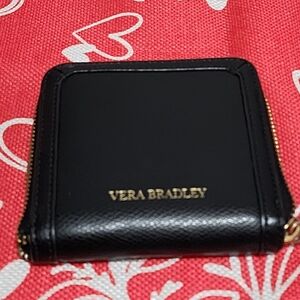 Vera Bradley Black Zip Wallet